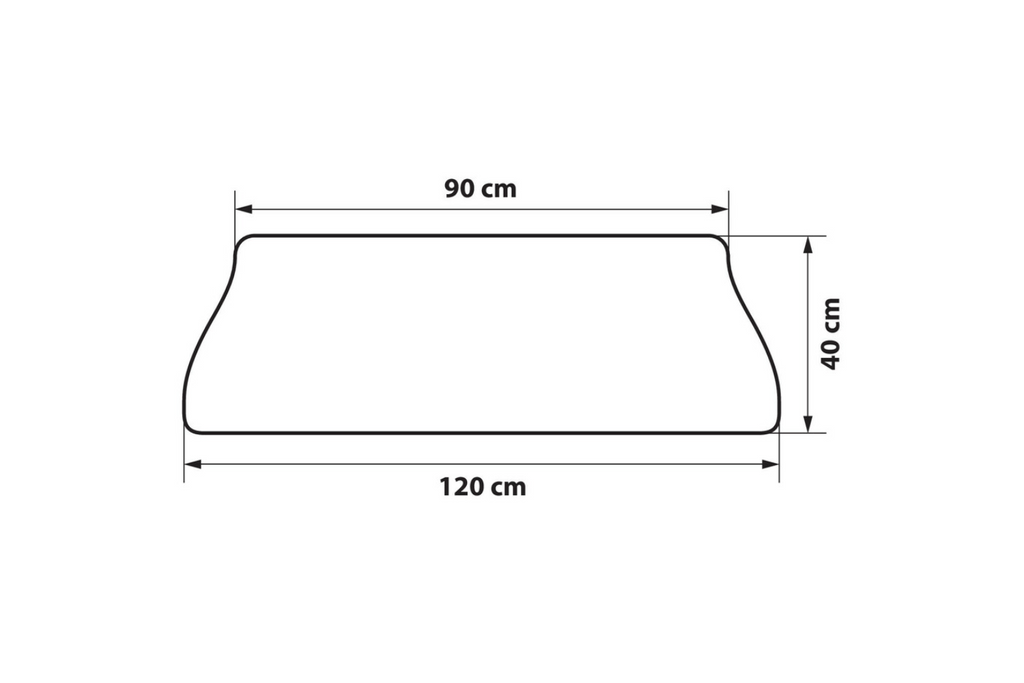 Covoraș de protecție bara spate LAMP husă portbagaj 120x40cm