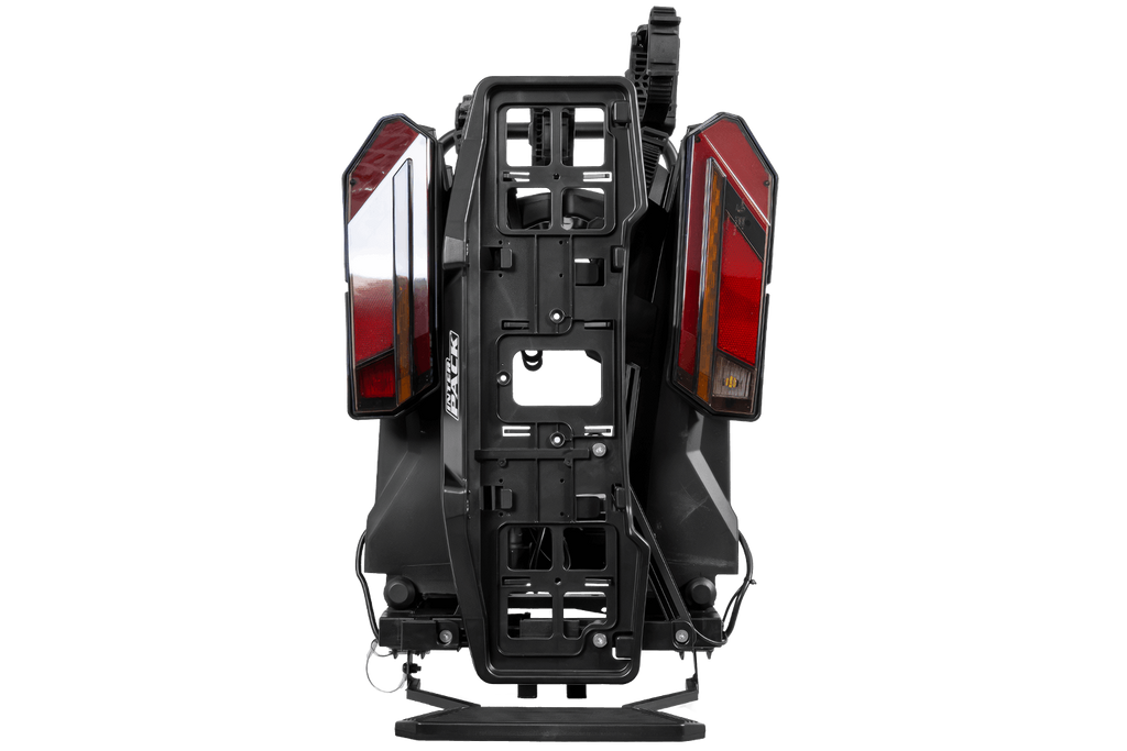 Inter Pack Velox 3 LED - suport de biciclete pliabil pentru cârligul de remorcare pentru 3 biciclete cu lumini LED
