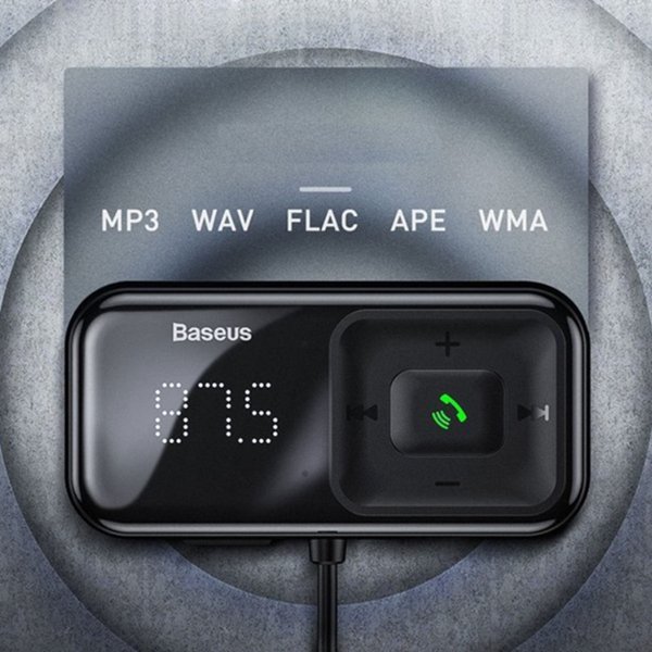 Transmițător FM BASEUS T S-16 Bluetooth 5.0 MP3 + încărcător auto 2x USB