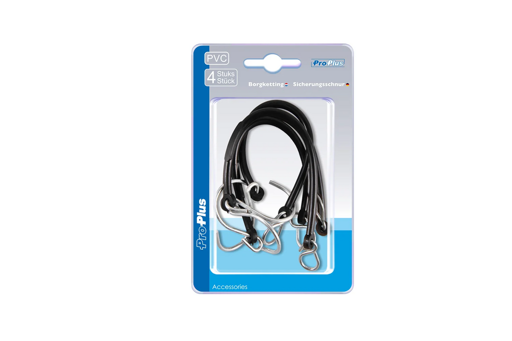 Set de patru cabluri de siguranță cu cârlige ProPlus 342130S lungime 285 mm