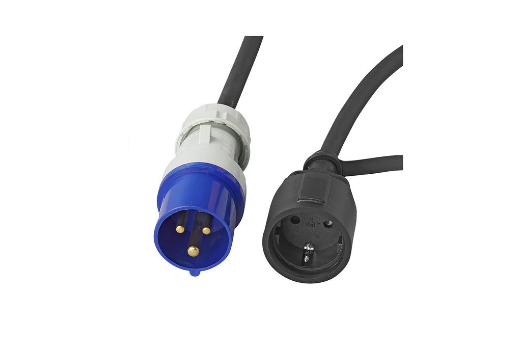 Adaptor cu ștecher și priză CEE cu contact de protecție 16A 230V ProPlus 373530DE cablu 150cm