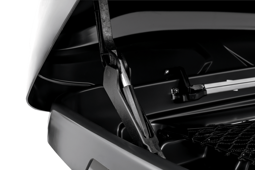 Cutie de portbagaj Inter Pack Monsun M, negru metalizat