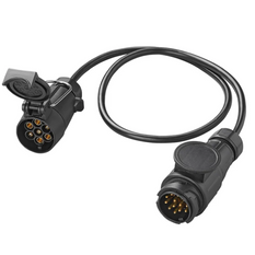 Cablu adaptor ProPlus pentru mufă de cuplare remorcă 13/7 PIN 80cm