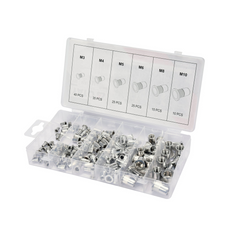Set piulițe nitibile din aluminiu YATO YT-36460, dimensiuni M3-M10, 150 bucăți