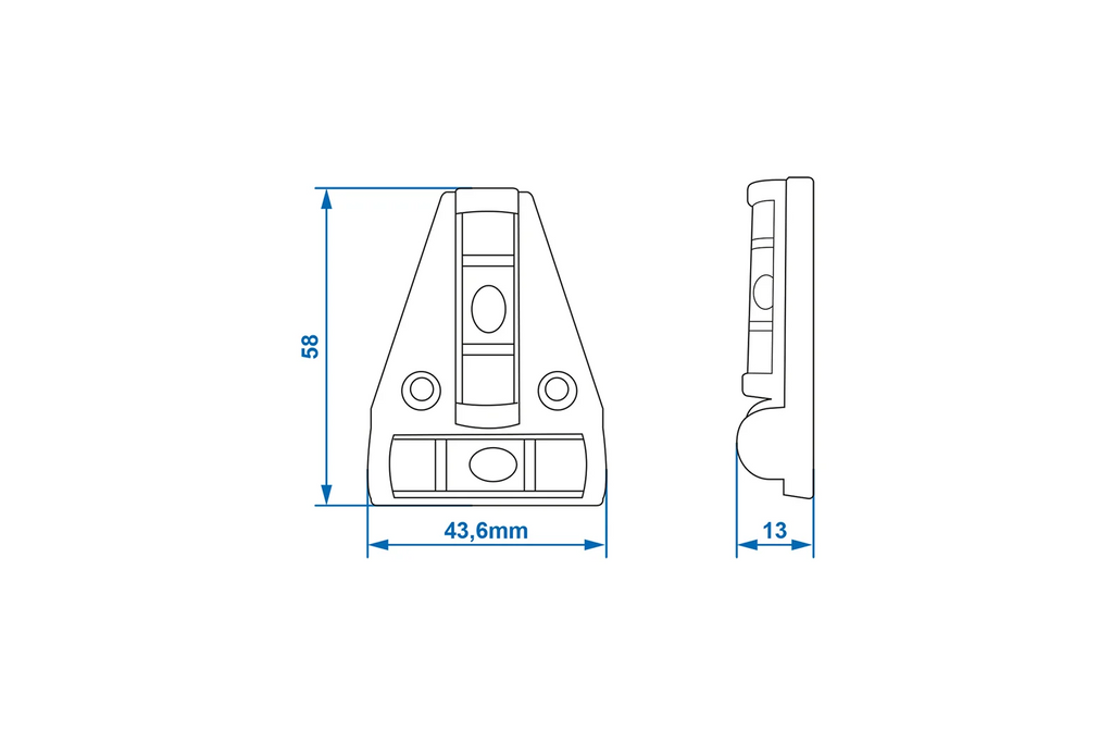 Nivelă în cruce ProPlus 341214 tip T 58x43.6mm