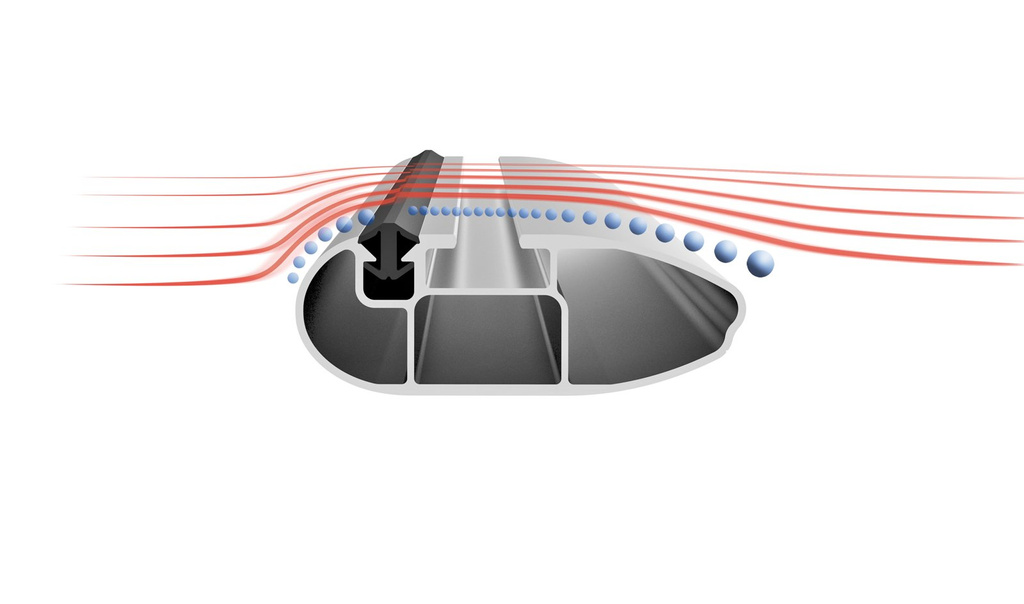 Bară de portbagaj Atera Signo RT 048237 pentru șine (137 cm) aluminiu