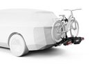 Thule EasyFold 3 - suport de biciclete pliabil pentru cârligul de remorcare, pentru 2 biciclete (944100)