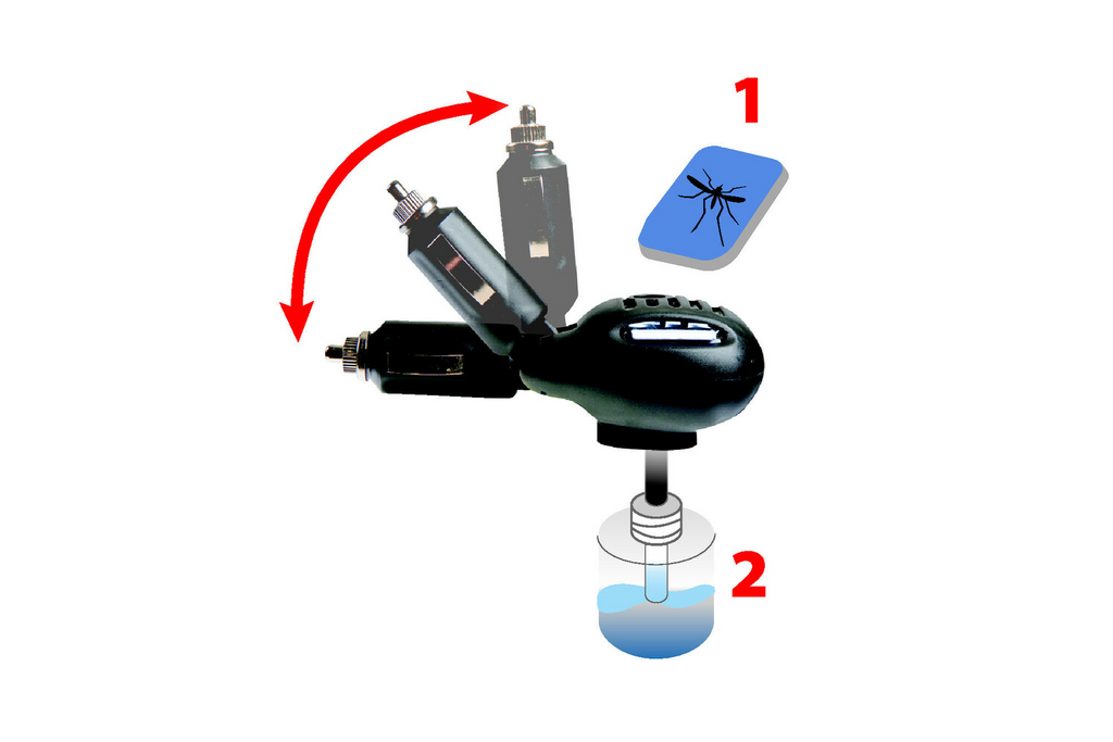 Ucigaș electric de țânțari LAMP cu priză de brichetă 12/24V