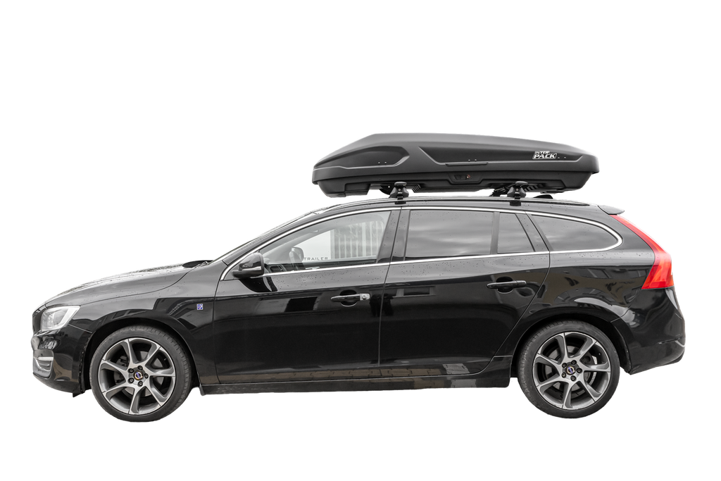 Cutie de portbagaj Inter Pack Monsun M, negru mat