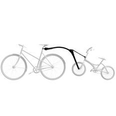Trail Angel - Cârlig de remorcare pentru bicicletă pentru copii (negru)