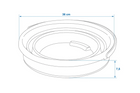 Găleată pliabilă de călătorie ProPlus 370307V01, bol din silicon, 15L