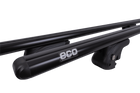 Bară de plafon Eco Alubase 135 - portbagaj universal din aluminiu pentru șine deschise (negru)