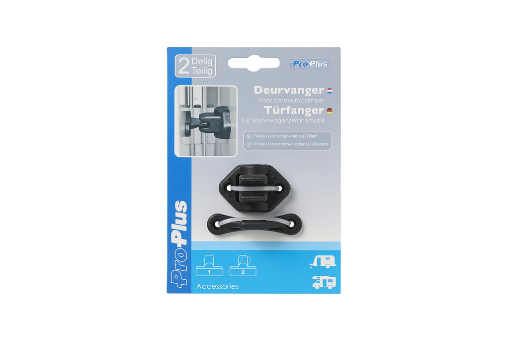ProPlus 362622PMBK Zăvor pentru ușă de rulotă, mâner negru pentru ușă