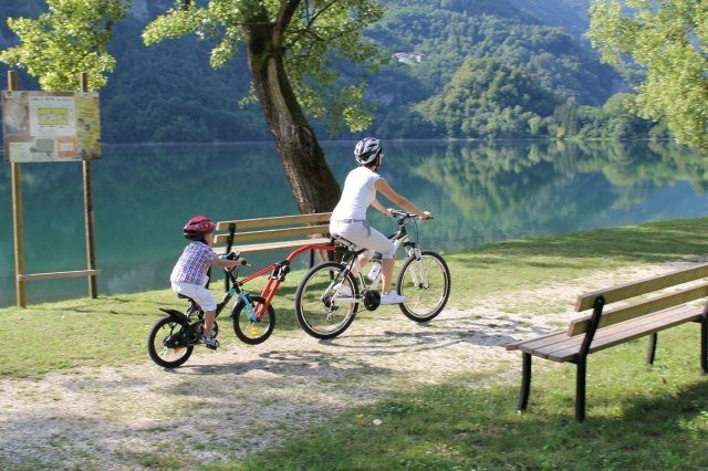 Trail Angel - cârlig de remorcare pentru bicicletă de copil - roșu