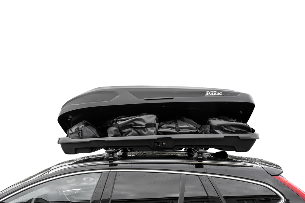 Cutie de portbagaj Inter Pack Monsun M, negru mat