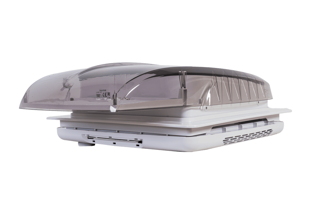 Ventilator automat de acoperiș PUNDMANN PLUS FAN pentru rulote cu iluminare, jaluzea 400×400mm