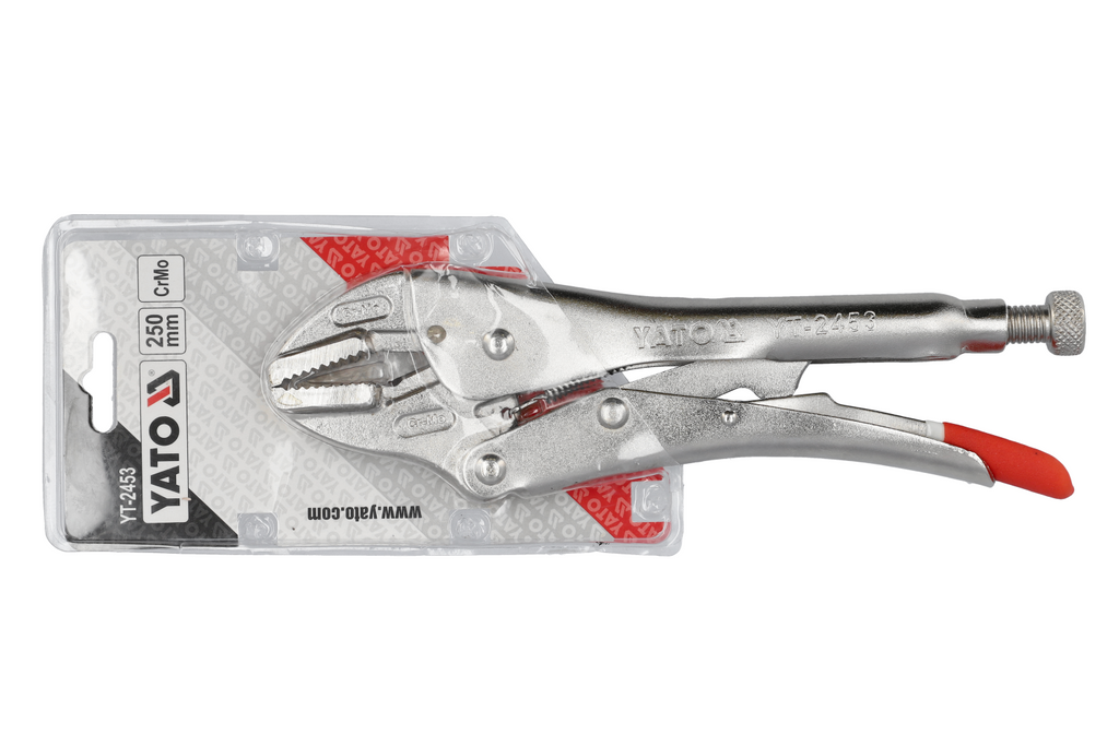 Clește scurt cu blocare YATO YT-2453, fălci drepte, 250 mm
