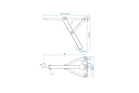 Stabilizator de colț extensibil ProPlus 361501 pentru remorcă de 500 kg, 457 mm