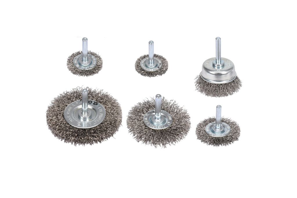 Set de șase perii din oțel inoxidabil YATO YT-47593 cu tijă pentru burghiu